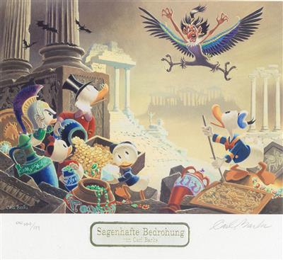 CARL BARKS (1901-2000) "Sagenhafte Bedrohung" - Plakáty, Komiksy a komiksové umění