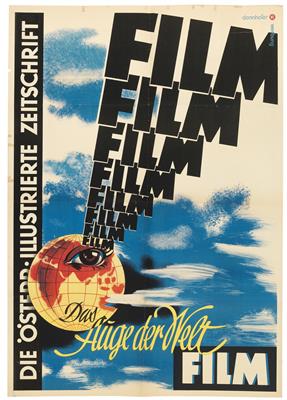 DONNHOFER WERBUNG "Film - das Auge der Welt" - Manifesti e insegne pubblicitarie, fumetti, storia del cinema e della fotografia