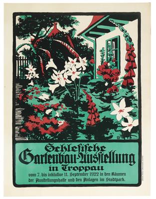 ELZNER Edmund "Schlesische Gartenausstellung in Troppau" - Plakate, Reklame, Comics, Film- und Fotohistorika