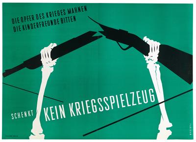 FABIGAN Hans "Schenkt kein Kriegsspielzeug" - Posters, Advertising Art, Comics, Film and Photohistory