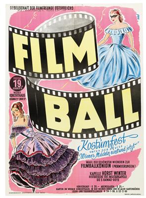 GERÖ "Filmball" - Plakate, Reklame, Comics, Film- und Fotohistorika