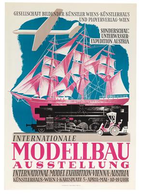 SCHROM Ernst "Internationale Modellbau Ausstellung" - Posters, Advertising Art, Comics, Film and Photohistory