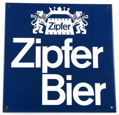 ZIPFER BIER, Konvolut (2 Stück) - Manifesti e insegne pubblicitarie