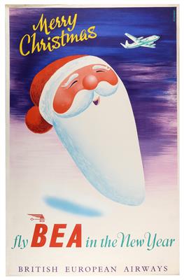 MERRY CHRISTMAS - FLY BEA IN THE NEW YEAR - Posters