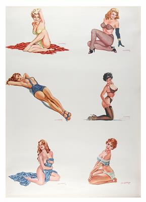 PIN UPS, Konvolut (5 Stück) - Manifesti