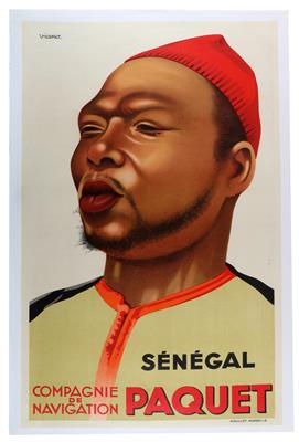 SENEGAL - COMPAGNIE DE NAVIGATION PAQUET - Plakate