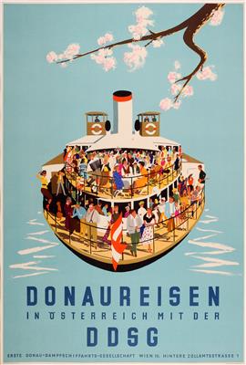 DONAUREISEN MIT DER DDSG - Posters and Advertising Art