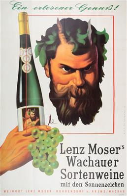 LENZ MOSER's WACHAUER SORTENWEINE - Manifesti e insegne pubblicitarie