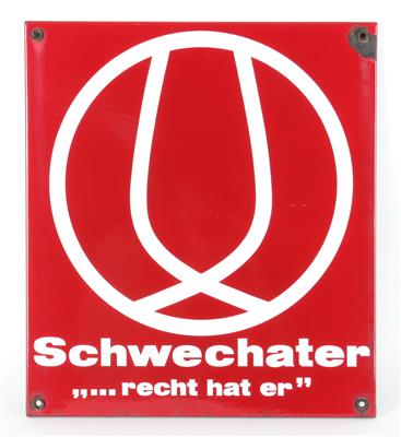 SCHWECHATER, Konvolut (2 Stück) - Plakate und Reklame