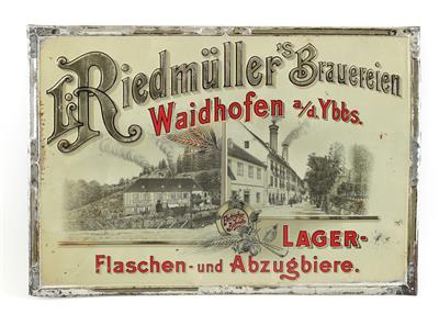 RIEDMÜLLER's BRAUEREIEN - WAIDHOFEN a./d. YBBS - Plakate und Reklame