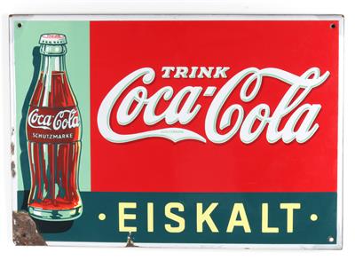 TRINK COCA-COLA EISKALT - Reklame und Plakate