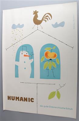 HUMANIC, Konvolut (2 Stück) - Plakate und Reklame
