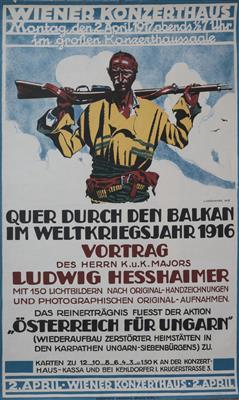 QUER DURCH DEN BALKAN IM WELTKRIEGSJAHR 1916 - Plakáty a reklama