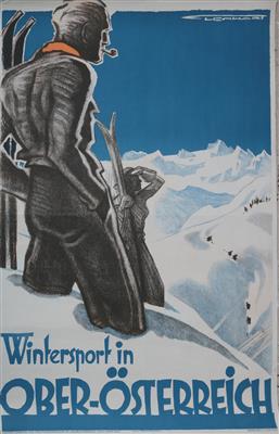 WINTERSPORT IN OBERÖSTERREICH - Posters and Advertising Art