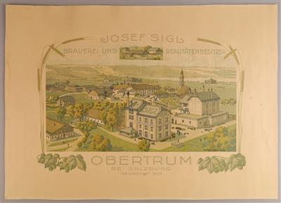 JOSEF SIGL - BRAUEREI OBERTRUM - Plakate und Reklame