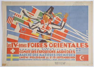 LES IV-èmes FOIRES ORIENTALES LWOW - POLOGNE - Posters and Advertising Art