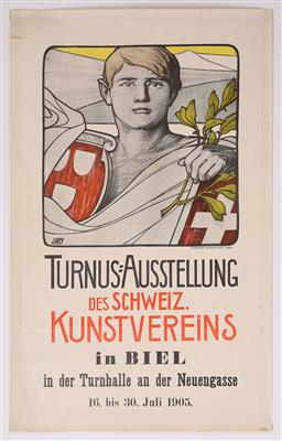TURNUS-AUSSTELLUNG DES SCHWEIZ. KUNSTVEREINS IN BIEL - Plakate und Reklame
