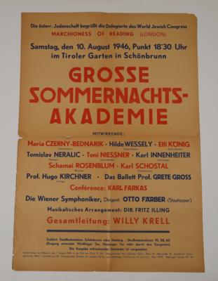 GROSSE SOMMERNACHTS-AKADEMIE - Posters and Advertising Art