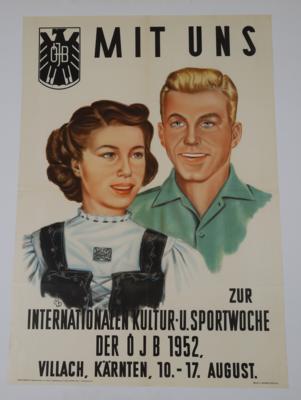 INTERNATIONALE KULTUR- u. SPORTWOCHE DER ÖJB 1952 VILLACH - Posters and Advertising Art