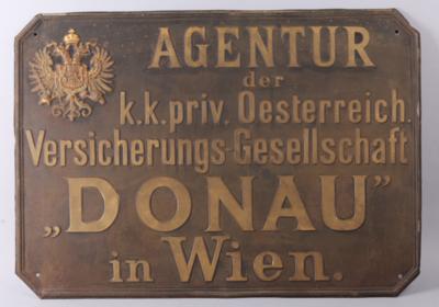 AGENTUR der...... Versicherungs-Gesellschaft DONAU in Wien - Posters and Advertising Art