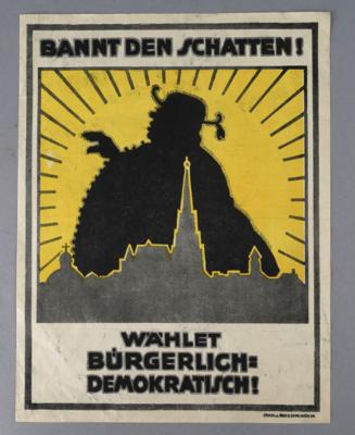 BANNT DEN SCHATTEN ! - WÄHLT BÜRGERLICH DEMOKRATISCH - Posters and Advertising Art