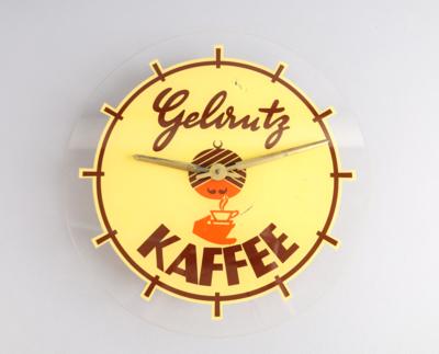 GELAUTZ KAFFEE REKLAMEUHR - Plakate & Reklame