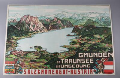 GMUNDEN AM TRAUNSEE MIT UMGEBUNG - Plakate & Reklame