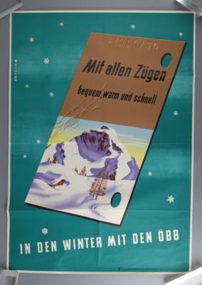 IN DEN WINTER MIT DEN ÖBB - Posters and Advertising Art