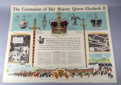 THE CORONATION OF HER MAJESTY QUEEN ELIZABETH II - Plakate & Reklame