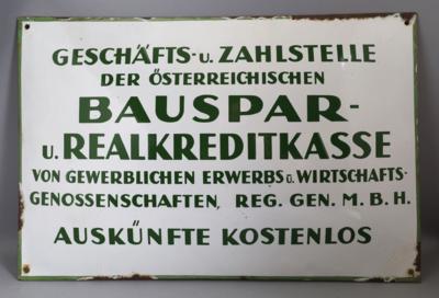 ZAHLSTELLE DER ÖSTERREICHISCHEN BAUSPAR- u. REALKREDITKASSE - Plakate & Reklame