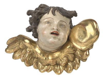 Baroque angel’s head, - Antiquariato - orologi, metalli lavorati, asiatica, ceramica faentinas, arte popolare, sculture