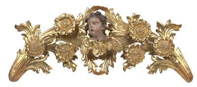 Baroque supraporta with angel’s head, - Starožitnosti