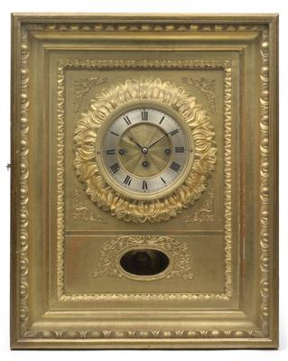 A Biedermeier frame clock - Antiques: Clocks, Metalwork, Asiatica, Faience, Folk art, Sculptures