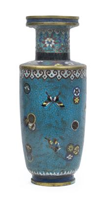 Cloisonné rouleau vase, - Starožitnosti