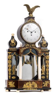 An Empire "Stutzuhr" bracket clock "Johann Sauer in Znaim" - Starožitnosti