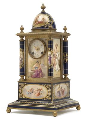 A Historism Period porcelain tower clock - Antiquariato - orologi, metalli lavorati, asiatica, ceramica faentinas, arte popolare, sculture