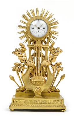 A Josephinian Period lyre clock - Antiques: Clocks, Metalwork, Asiatica, Faience, Folk art, Sculptures