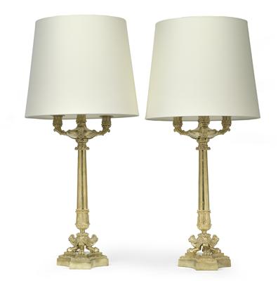 Pair of table lamps, - Antiquariato - orologi, metalli lavorati, asiatica, ceramica faentinas, arte popolare, sculture