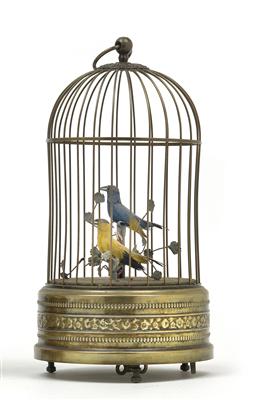 Mechanical singing bird, - Antiques: Clocks, Metalwork, Asiatica, Faience, Folk art, Sculptures
