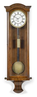 A Late Biedermeier wall pendulum clock - Antiques: Clocks, Metalwork, Asiatica, Faience, Folk art, Sculptures