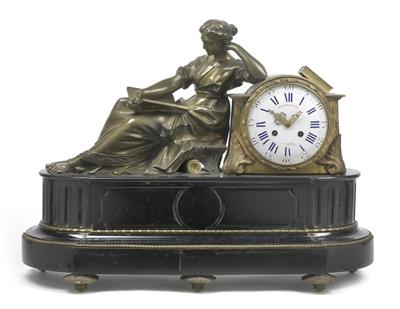 An oversized Historism Period marble mantel clock "Balthazard à Paris" - Antiquariato - orologi, metalli lavorati, asiatica, ceramica faentinas, arte popolare, sculture