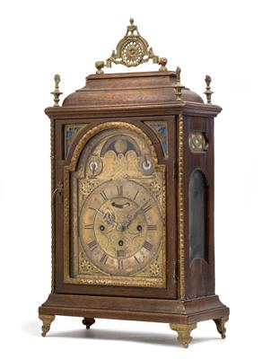 A Baroque "Stockuhr" bracket clock from Vienna, "Joh. Sidle in Wienn" - Antiques: Clocks, Metalwork, Asiatica, Faience, Folk art, Sculptures