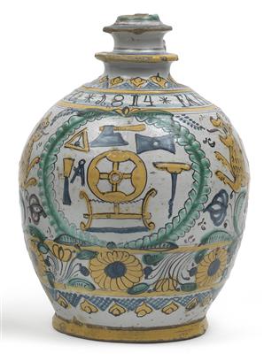 Guild jug, - Antiques: Clocks, Metalwork, Asiatica, Faience, Folk art, Sculptures