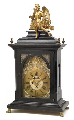 Barock Stockuhr "Ignatz Kefer in Goisern" - Antiquitäten (Uhren, Skulpturen, Metallarbeiten, Fayencen, Volkskunst, Silber)
