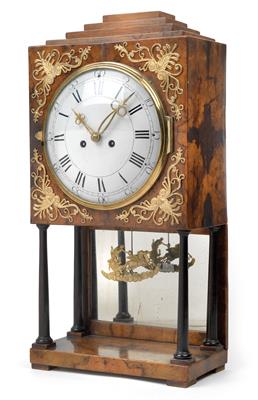 A Biedermeier commode clock - Antiques: Clocks, Sculpture, Faience, Folk Art