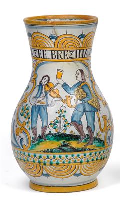 A 'Birnkrug' tankard, - Antiques: Clocks, Sculpture, Faience, Folk Art