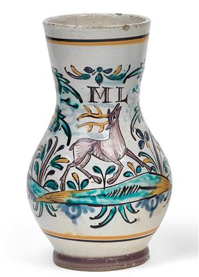 A 'Birnkrug' tankard, - Antiques: Clocks, Sculpture, Faience, Folk Art