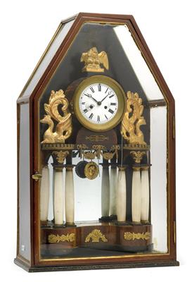 An Empire Period portal clock with display case - Antiques: Clocks, Sculpture, Faience, Folk Art