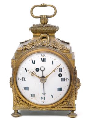 An Empire Period officer’s traveling alarm from France - Antiques: Clocks, Sculpture, Faience, Folk Art