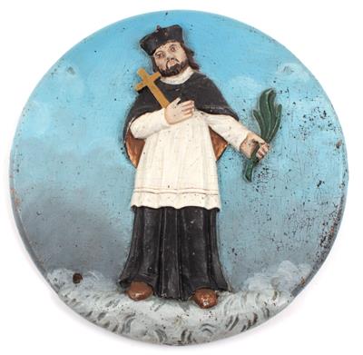 St. Nepomuk, - Antiques: Clocks, Sculpture, Faience, Folk Art